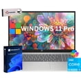 thumbnail image 1 of HP 17 inch Laptop, Intel Core i3-N305,17.3" HD+ (1600 x 900) , Intel Core i3-N305 (Beat Ryzen 5 7520U) 8GB RAM, 512GB SSD, Webcam, Bluetooth, Wi-Fi,Windows 11 Pro For Business and Student, 1 of 5