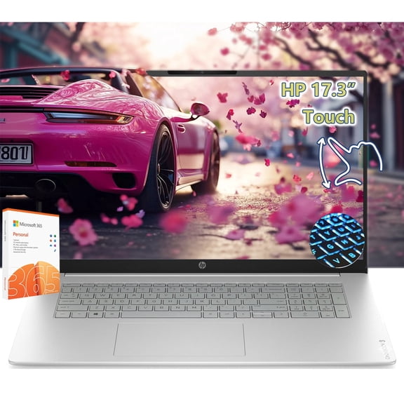 HP 17inch Laptops Touchscreen-AMD Ryzen 5 Beat i7-1355U-16GB RAM 1TB SSD-Large Screen FHD IPS Display-Backlit Keyboard-Windows 11 Pro Office 365-AI Copilot Key-Home Office Computer