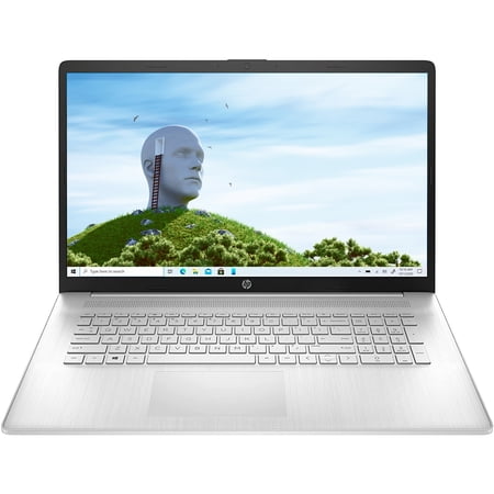 HP 17t-cn000 17.3" FHD IPS Notebook, Intel Core i7-1165G7, 16GB RAM, 512GB PCIe SSD, Natural Silver, Windows 11 Home
