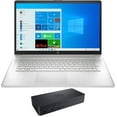 thumbnail image 1 of HP 17t-cn000 Entertainment Laptop (Intel i5-1135G7 4-Core, 17.3" 60Hz Full HD (1920x1080), NVIDIA MX450, 8GB RAM, 128GB PCIe SSD + 1TB  HDD, Wifi, HDMI, Webcam, Bluetooth, Win 11 Pro) with D6000 Dock, 1 of 7