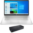 thumbnail image 1 of HP 17t-cn000 Home & Business Laptop (Intel i5-1135G7 4-Core, 17.3" 60Hz Touch HD+ (1600x900), Intel Iris Xe, 8GB RAM, 256GB PCIe SSD, Wifi, HDMI, Webcam, Bluetooth, Win 10 Pro) with D6000 Dock, 1 of 7