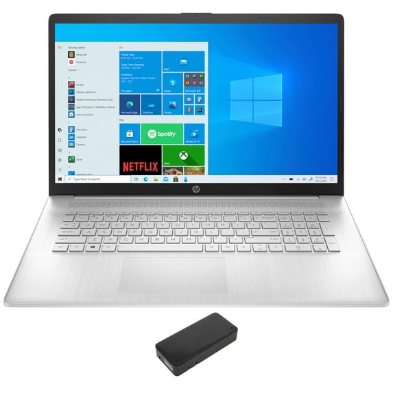 HP 17t-cn000 Home/Business Laptop (Intel i5-1135G7 4-Core, 17.3in 60Hz Touch HD+ (1600x900), Intel Iris Xe, 64GB RAM, 512GB PCIe SSD + 1TB HDD, Win 11 Pro) with DV4K Dock
