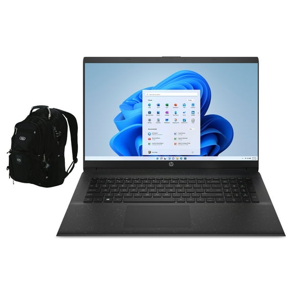 HP 17t-cn000 Home & Business Laptop (Intel i7-1165G7 4-Core, 32GB RAM, 1TB PCIe SSD + 2TB HDD, Intel Iris Xe, 17.3" 60Hz HD+ (1600x900), Wifi, HDMI, USB 3.2, Win 10 Pro) w/ Travel & Work Backpack