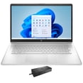 thumbnail image 1 of HP 17t-cn200 Home/Business Laptop (Intel i7-1255U 10-Core, 17.3in 60Hz Full HD (1920x1080), Intel Iris Xe, 16GB RAM, 256GB SSD, Backlit KB, Win 11 Home) with WD19S 180W Dock, 1 of 7