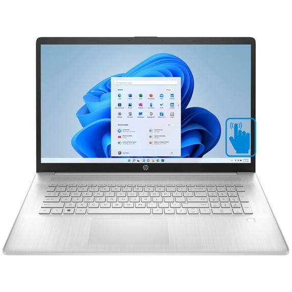 HP 17z 17.3in Touch HD+ IPS Display Laptop (AMD Ryzen 5 5625U 6-Core, AMD Radeon, 16GB RAM, 1TB PCIe SSD + 2TB HDD, Backlit KYB, FP, WiFi 6, BT 5.2, HD Webcam, Win 11 Home)