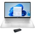 thumbnail image 1 of HP 17z-cp100 Home/Business Laptop (AMD Ryzen 5 5625U 6-Core, 17.3in 60Hz Touch HD+ (1600x900), AMD Radeon, 8GB RAM, 128GB m.2 SATA SSD + 2TB  HDD, Win 11 Home) with D6000 Dock, 1 of 7