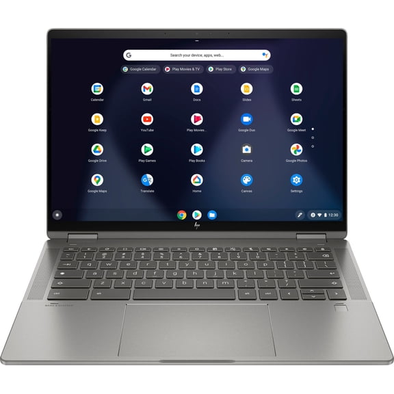 HP - 2-in-1 14" Touch-Screen Chromebook - Intel Celeron - 4GB Memory - 64GB eMMC - Natural Silver