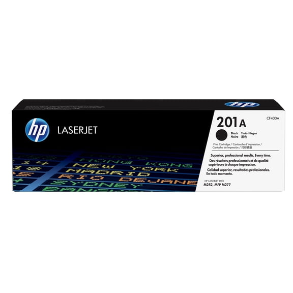 HP 201A Black Original LaserJet Toner Cartridge, ~1,420 pages, CF400A
