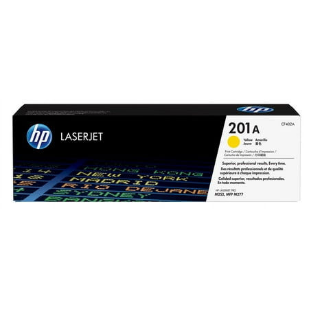 HP 201A Yellow Original LaserJet Toner Cartridge, ~1,330 pages, CF402A