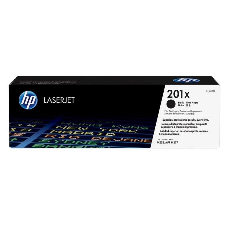 HP 201X, (CF400X) High-Yield Black Original LaserJet Toner Cartridge HP 201X, (CF400X) High-Yield Black Original LaserJet Toner Cartridge