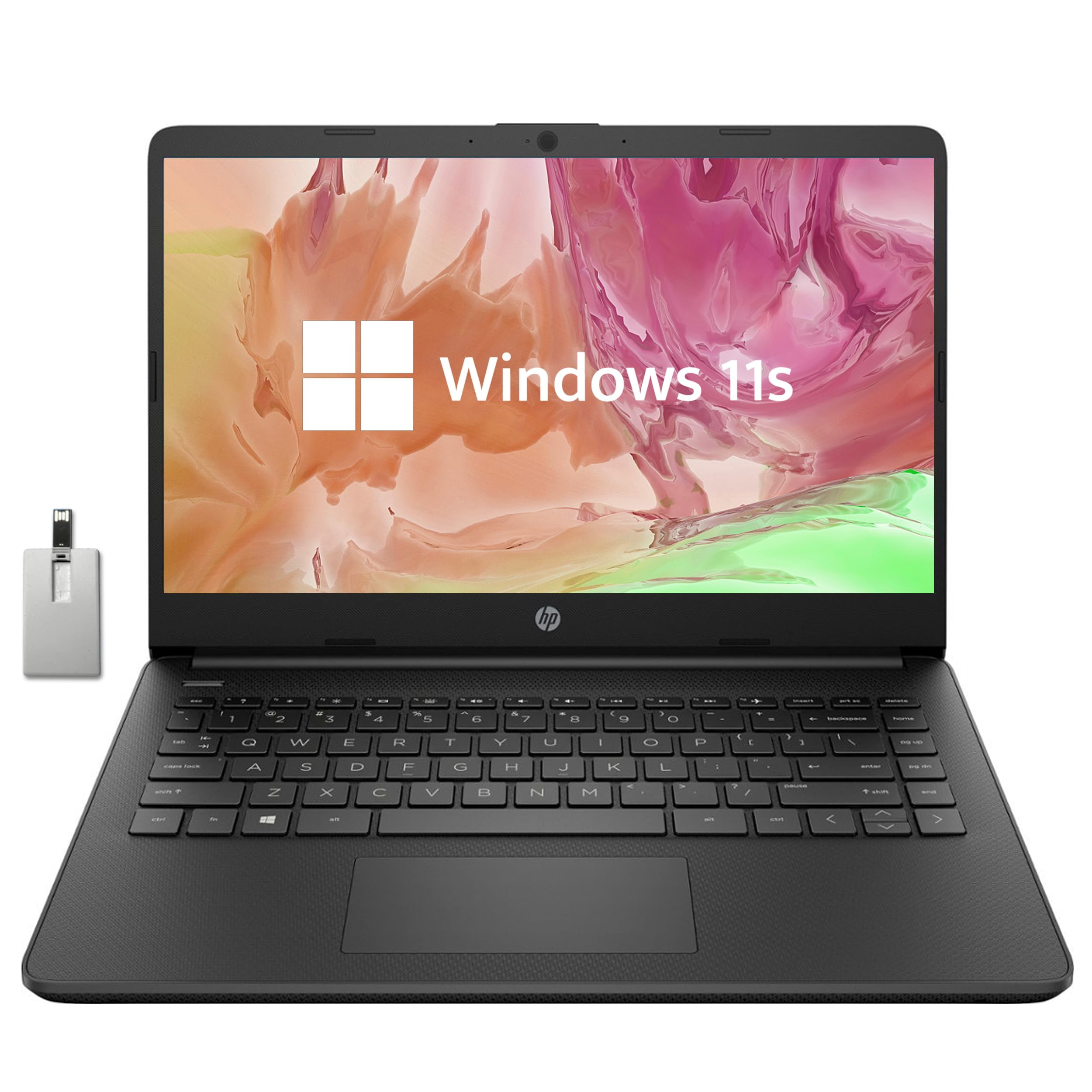 HP 2021 Stream 14" HD Laptop Computer, Intel Celeron N4020 Processor