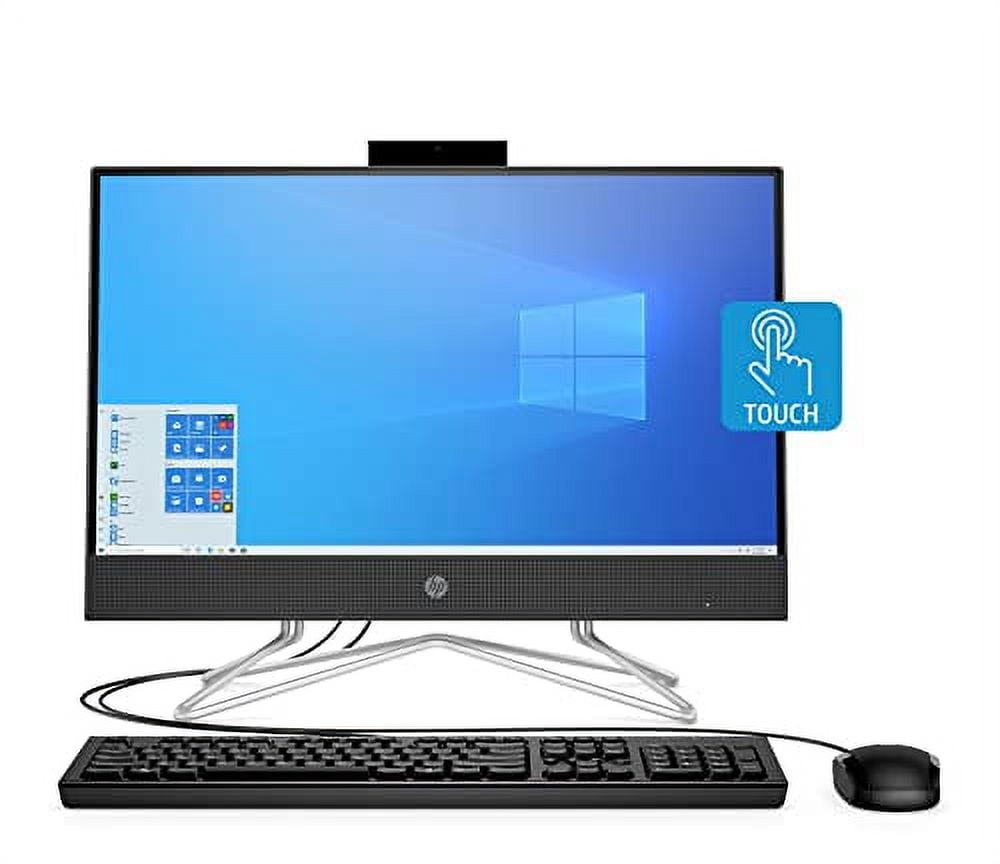 HP 2022 Newest 22-inch FHD IPS Touchscreen All-in-One Desktop