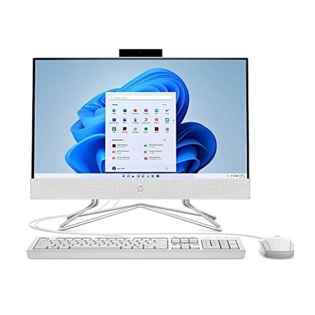 HP 2023 Newest 22-inch FHD All-in-One Desktop Computer Dual-Core AMD Athlon Silver 3050U 12GB DDR4 RAM NVMe M.2 256GB SSD WiFi AC BT RJ45 Webcam Windows 10 Home White w/RE USB3.0 Flash Drive