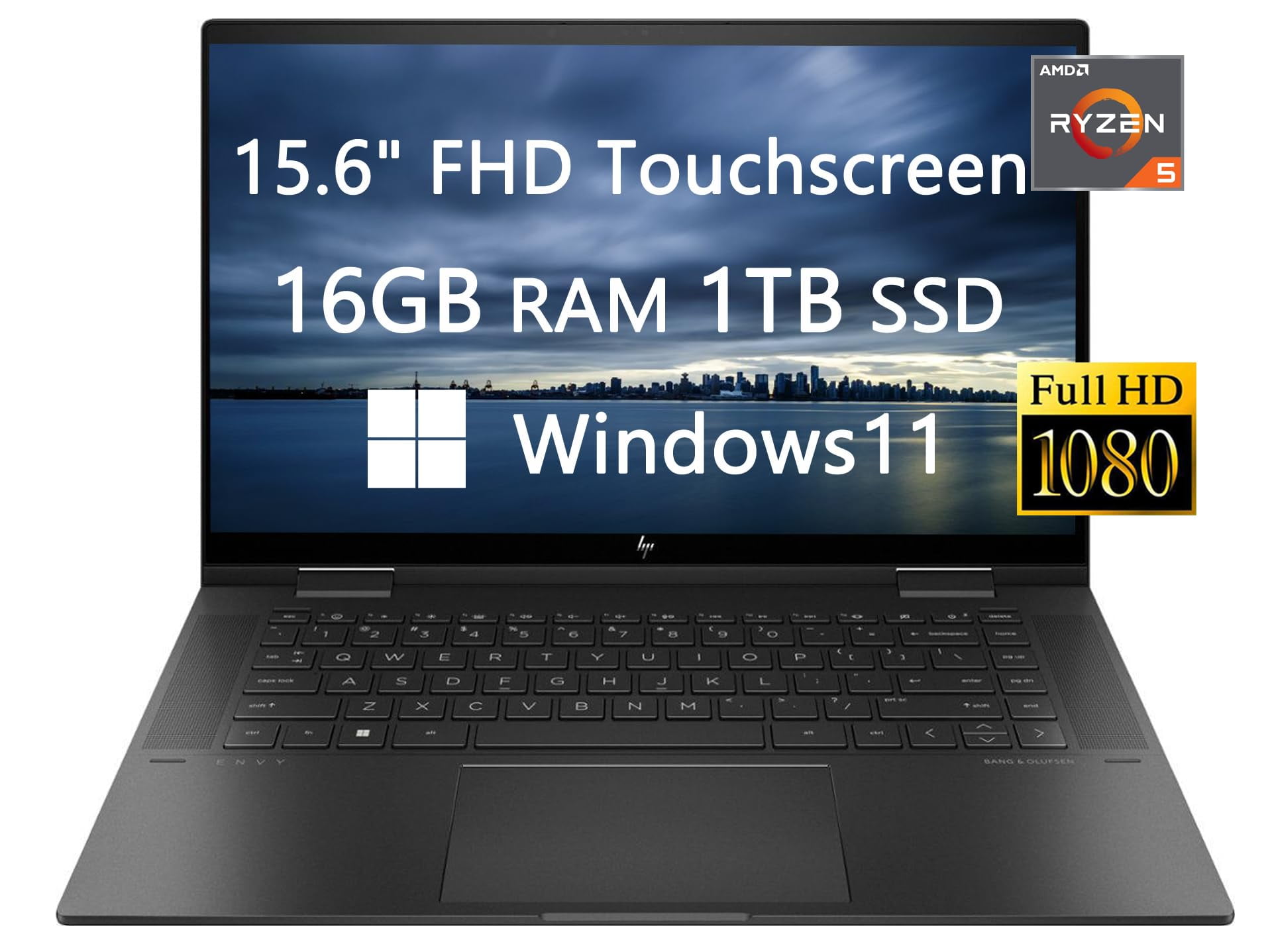 Touch Screen Laptop For Students HP 2023 Newest Upgraded Envy x360 Touch-Screen Laptops for College