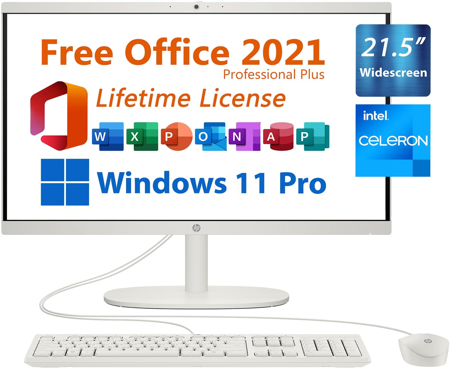 HP 2024 All-in-One Desktop, 21.5