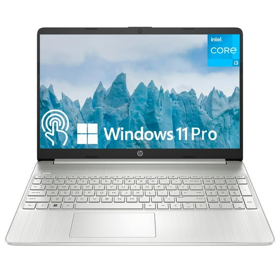 HP 2024 Newest Business Laptop, 15.6" Touchscreen Laptop, Intel Core i3-1215U, 8GB RAM, 128GB SSD, Intel UHD Graphics, Long Battery Life, Fast Charge, HDMI, Bluetooth, Wi-Fi, Windows 11 Pro, Silver