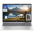 thumbnail image 1 of HP 2025 15.6” Touchscreen Laptop, Intel Core i3-1315U, 16GB RAM, 1TB SSD, Windows 11 Pro, Silver with 64GB SD Card, 1 of 5