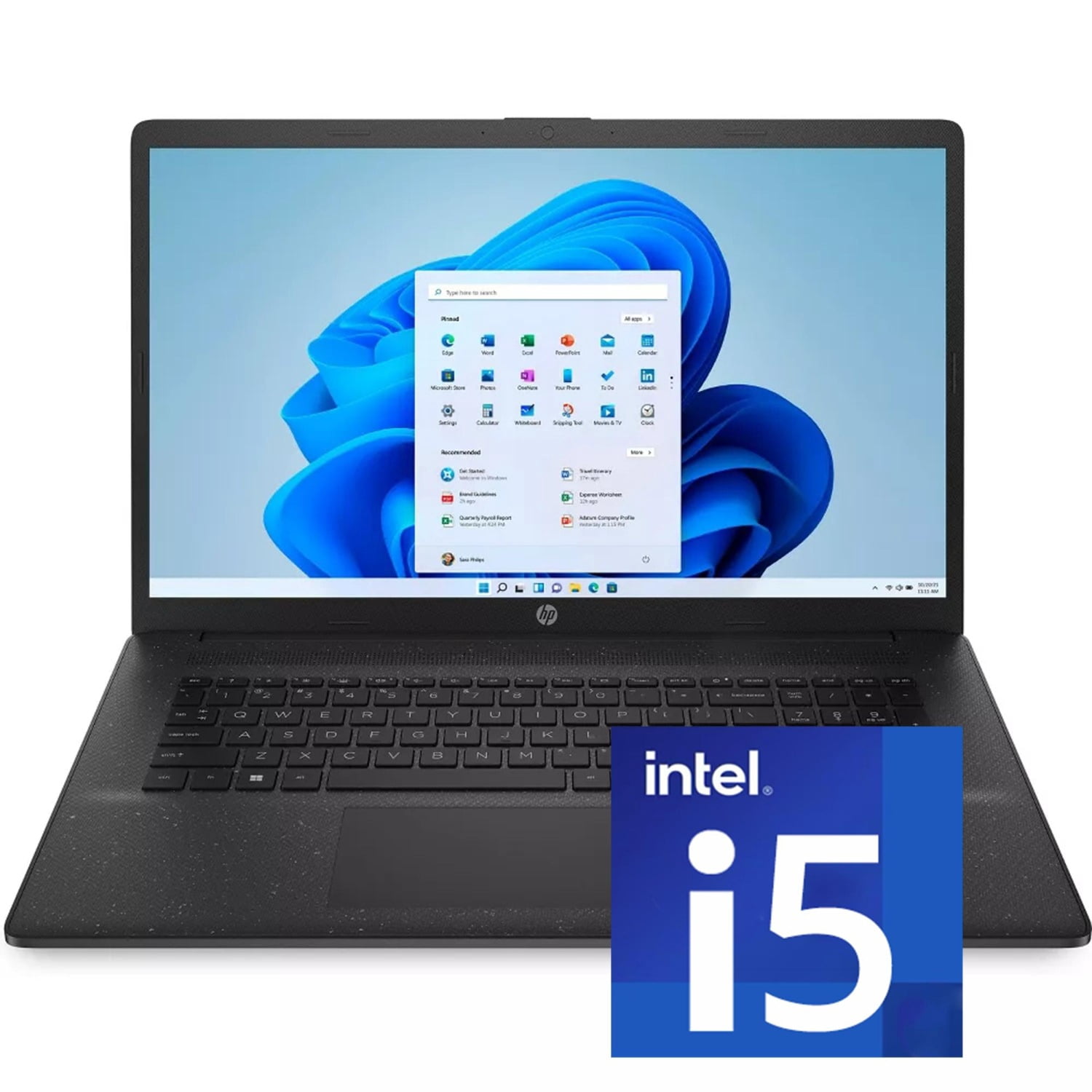 HP 2025 17.3" HD+ Laptop, with Free Lifetime Microsoft Office 2024, Intel Core i5-1334U, 32GB RAM, 2TB SSD, Intel Iris Xe Graphics, Windows 11 Pro, Jet Black