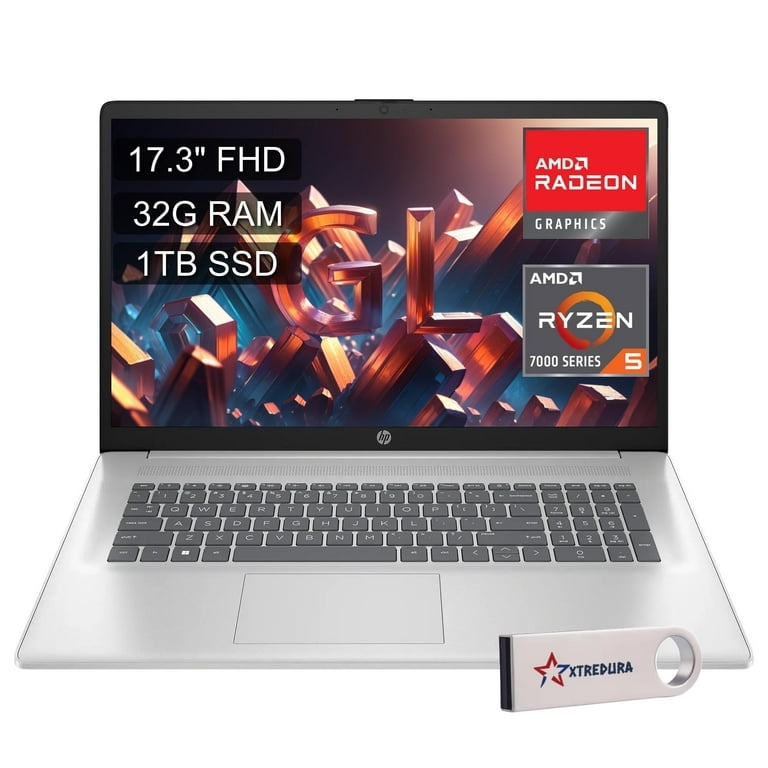HP 2025 Business 17 inch FHD Laptop, AMD Ryzen 5 7430U Processor