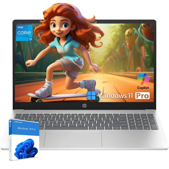 HP 2025 New Touchscreen Laptop Computer, Intel 13th Core i3-1315U(Up to 4.5GHz), 15.6" HD Touch Display, 8GB RAM, 256GB SSD, Wi-Fi 6, Business & Student, Copilot, Win11 Pro