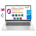 thumbnail image 1 of HP 2025 Premium 17 Laptop, Lifetime Office 2024, 17.3" HD+ Display, Intel Core i3-N305 Processor,16GB RAM, 1TB PCIe SSD, Wi-Fi 6, HDMI, Webcam, Windows 11 Pro, Silver, 1 of 5
