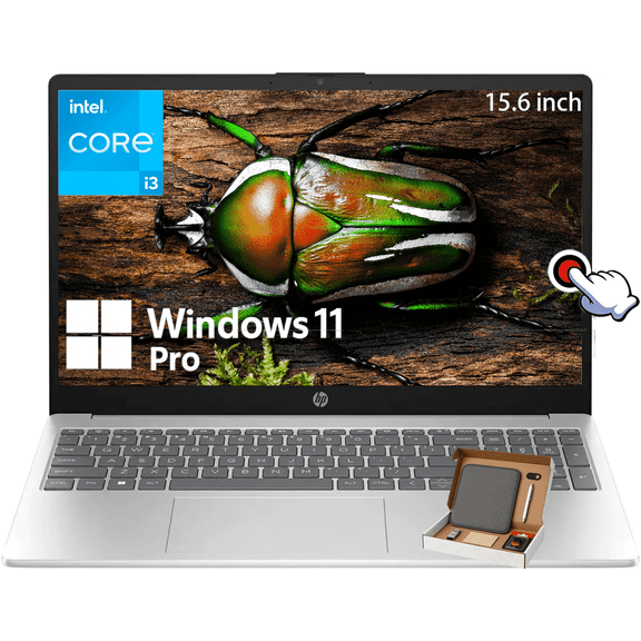 HP 2025 Touchscreen Laptop, 15.6" 250 nits Anti-Glare Display, Intel i3-1315U(Beat i3 1215u, Up to 4.5GHz), Intel UHD Graphics, 16 GB RAM, 512 GB SSD, Windows 11 Pro & Copilot-AI Chat