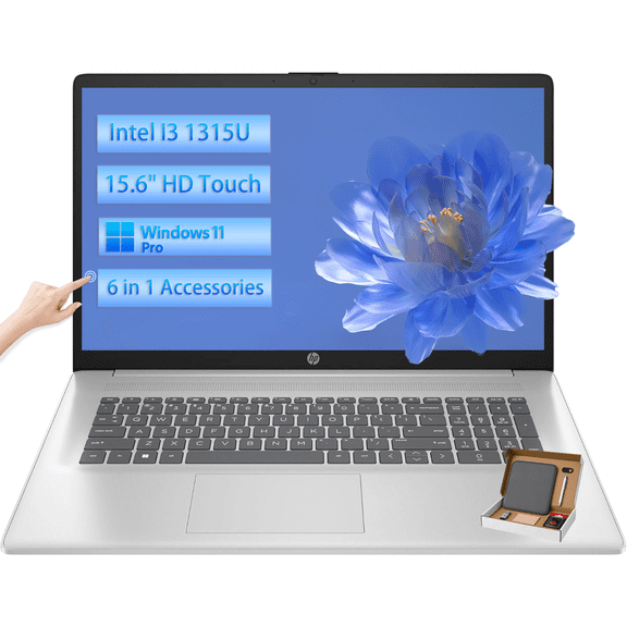 HP 2026 Touchscreen Laptop Computer for Business & Student, 15.6" HD Touch Screen, Intel 13th Core i3-1315U, 16GB RAM, 1TB SSD, Wi-Fi 6E, Copilot, Win11 Pro, W/Accessories