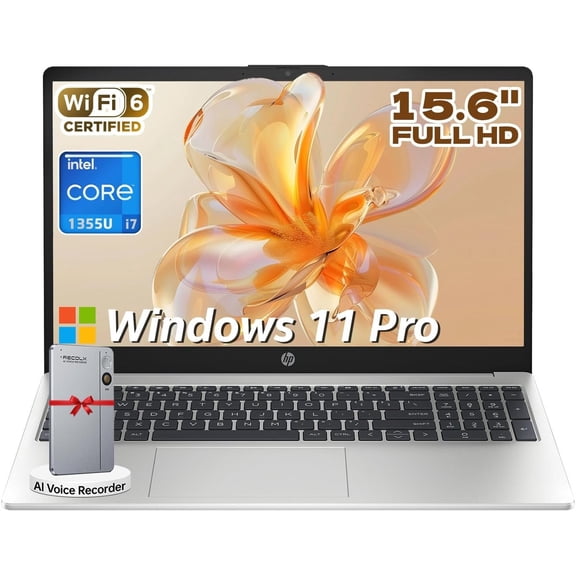 HP 2026 15.6" Laptop 250 G10, 13th Gen Intel i7-1355U (10-Core, Up to 5.0GHz), 15.6" FHD Display,16GB RAM, 512GB SSD, Numeric Keypad, Webcam, Windows 11 Pro, WiFi 6, Bluetooth
