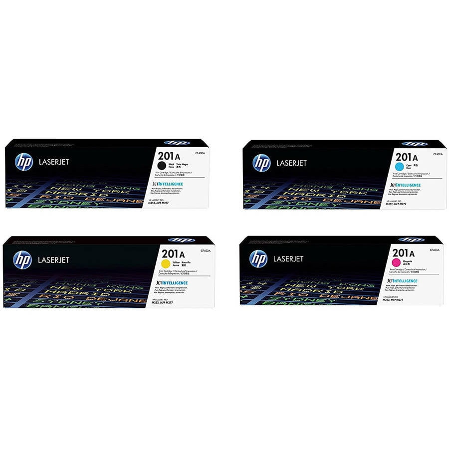 Udpakning Intensiv Staple HP 202A (CF400A, CF401A, CF402A, CF403A) Black/Cyan/Magenta/Yellow Original  LaserJet Toner Cartridges, 4-Color Set - Walmart.com