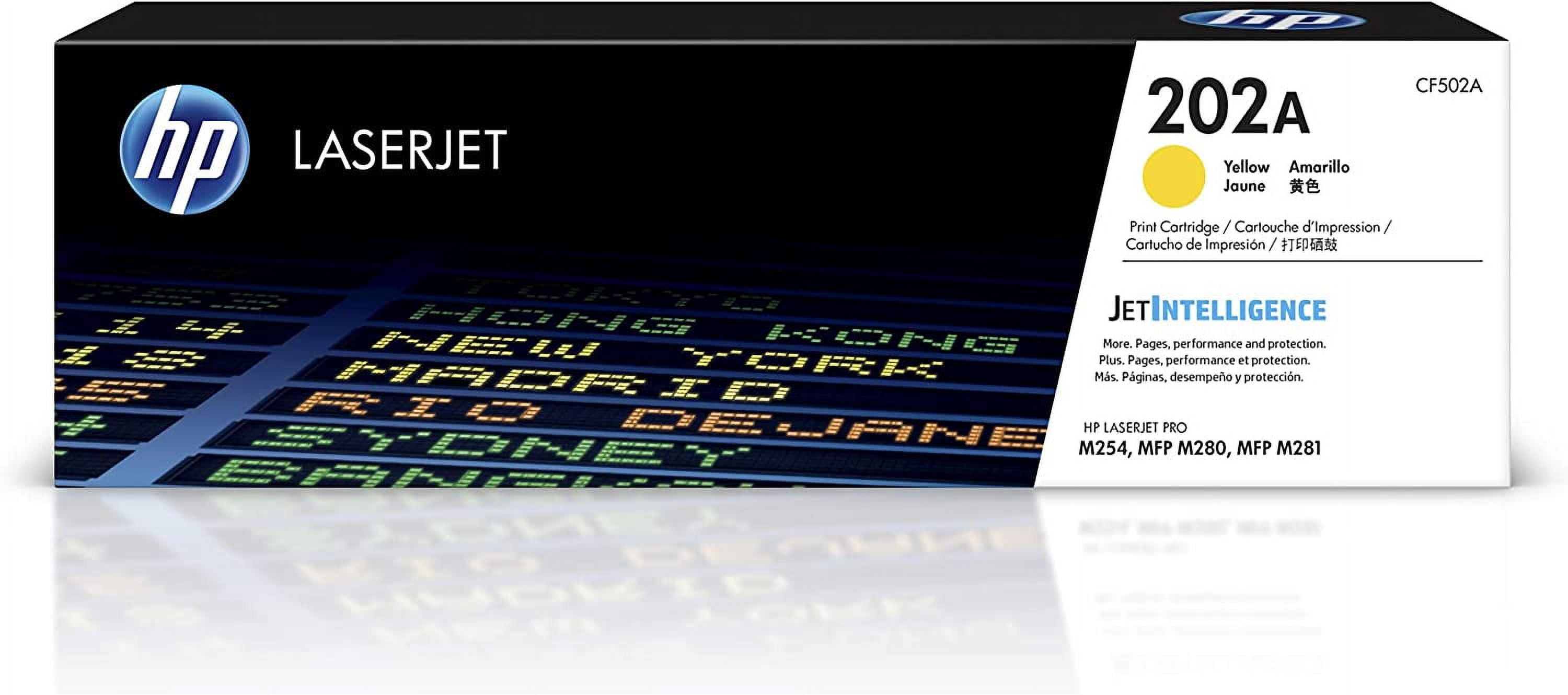 HP 202A Yellow Toner Cartridge Works with HP Color LaserJet Pro M254