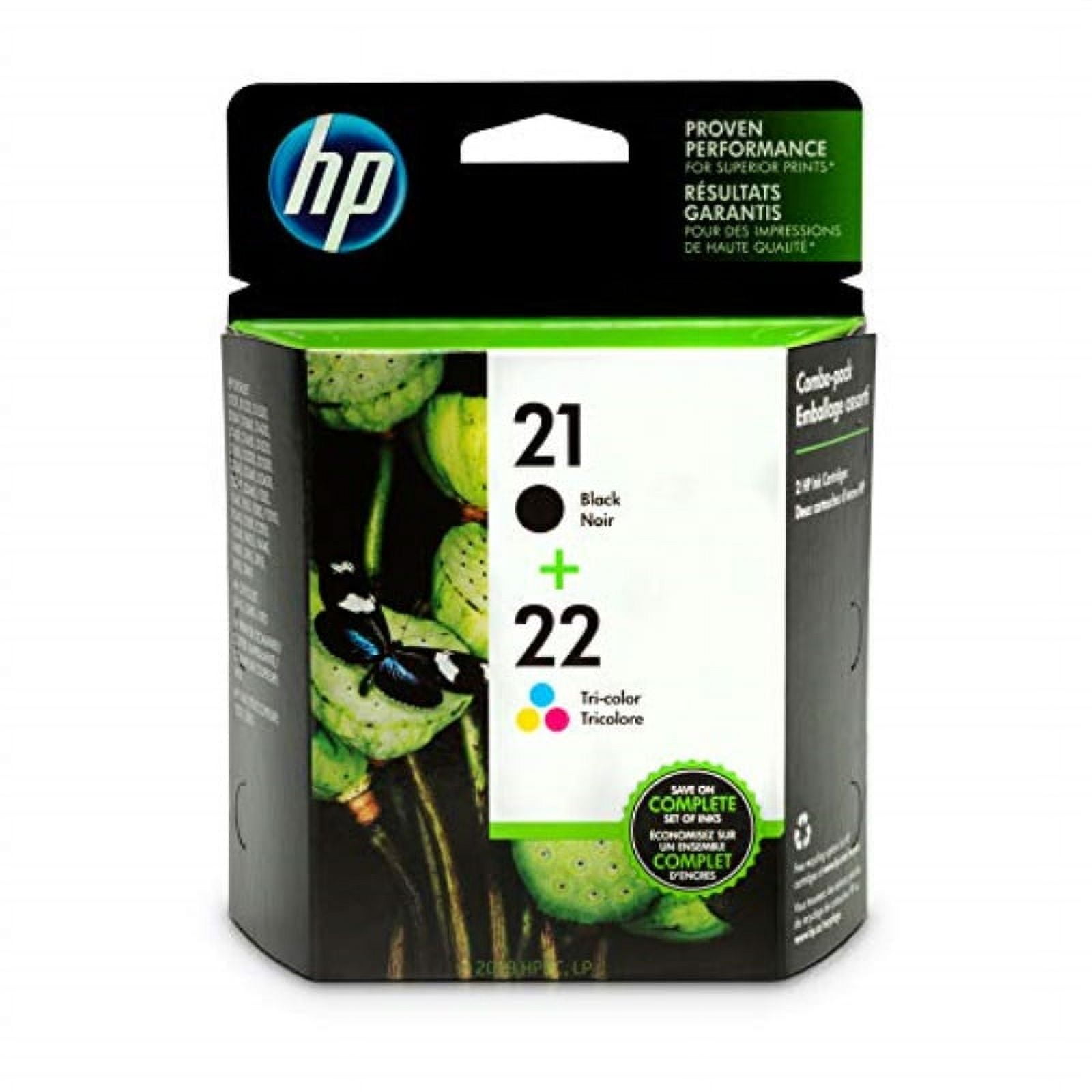 HP 21 & 22 Ink Cartridges | Black, Tri-color | C9351AN, C9352AN