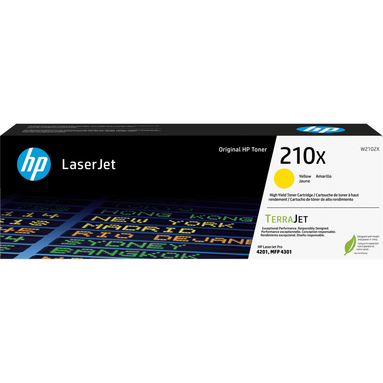 HP 210X Original High Yield Laser Toner Cartridge - Yellow Pack HP 210X Original High Yield Laser Toner Cartridge - Yellow Pack