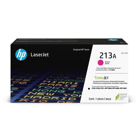 HP 213A Magenta LaserJet Toner Cartridge, W2133A