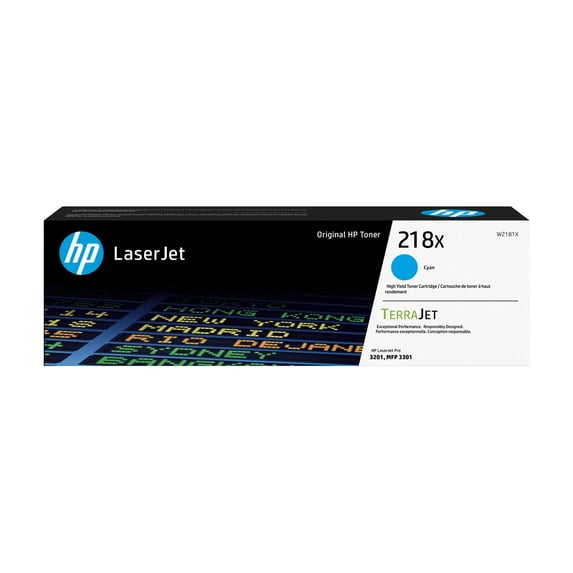 HP 218X High Yield Cyan Original LaserJet Toner Cartridge, ~2,500 pages cyan,