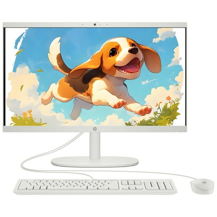 HP 22" All-in-One Desktop Intel Quad Core Processor Beat i3 1110G4 FHD 16GB DDR5 RAM 128GB Storage WiFi 6 Bluetooth Windows 11 Pro