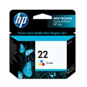 HP 22 Tri-color Original Ink Cartridge, ~165 pages, C9352AN#140