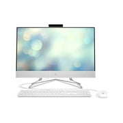HP 22-df0222 All-in-One 22" Desktop Computer, 4 GB, 256 GB SSD, Snow White