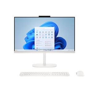 HP OmniStudio 23.8 Inch All-in-One Desktop PC, Full HD Display, Windows 11 Home, Cashmere White