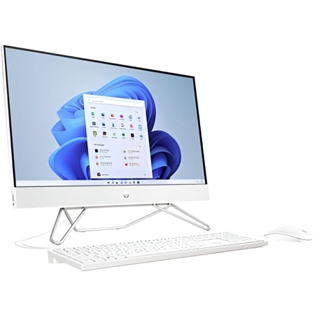 HP 23.8" All-in-One Computer Intel Celeron J4025 Dual-core 8 GB RAM 256 GB SSD White
