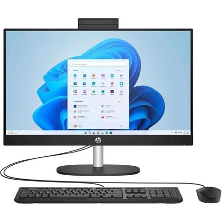 HP - 23.8" Full HD All-in-One - AMD Ryzen 3 7320U 2022 - 8GB Memory - 512GB SSD - Jet Black
