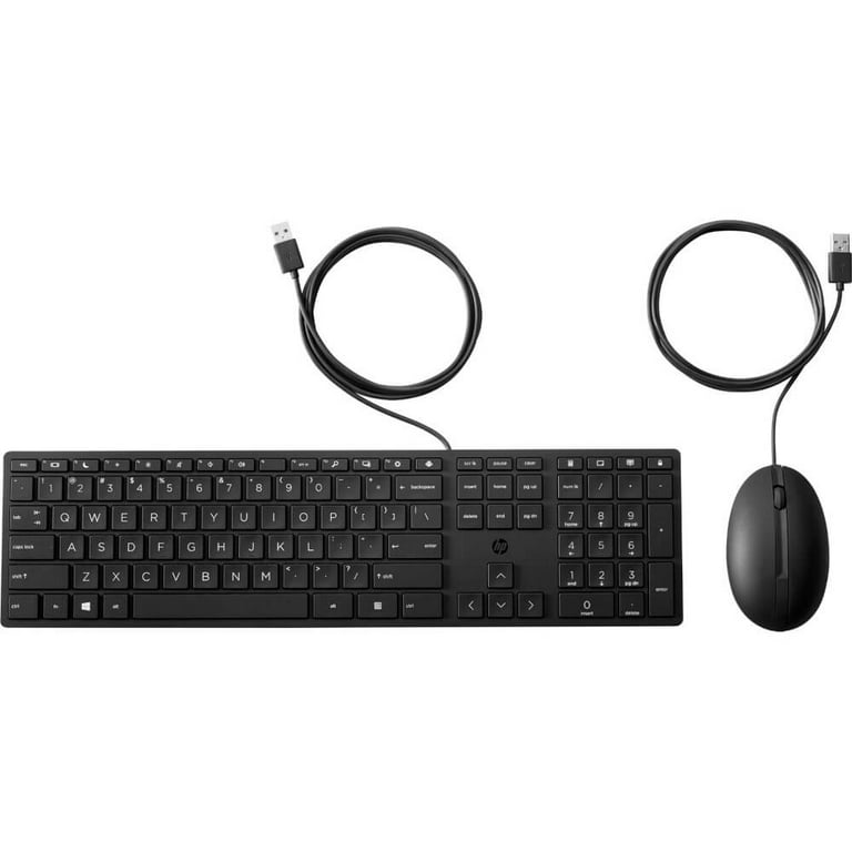 HP 230 Wireless Keyboard (18H24AA#ABA) Black Mouse and Optical Combo Jet HP18H24AA