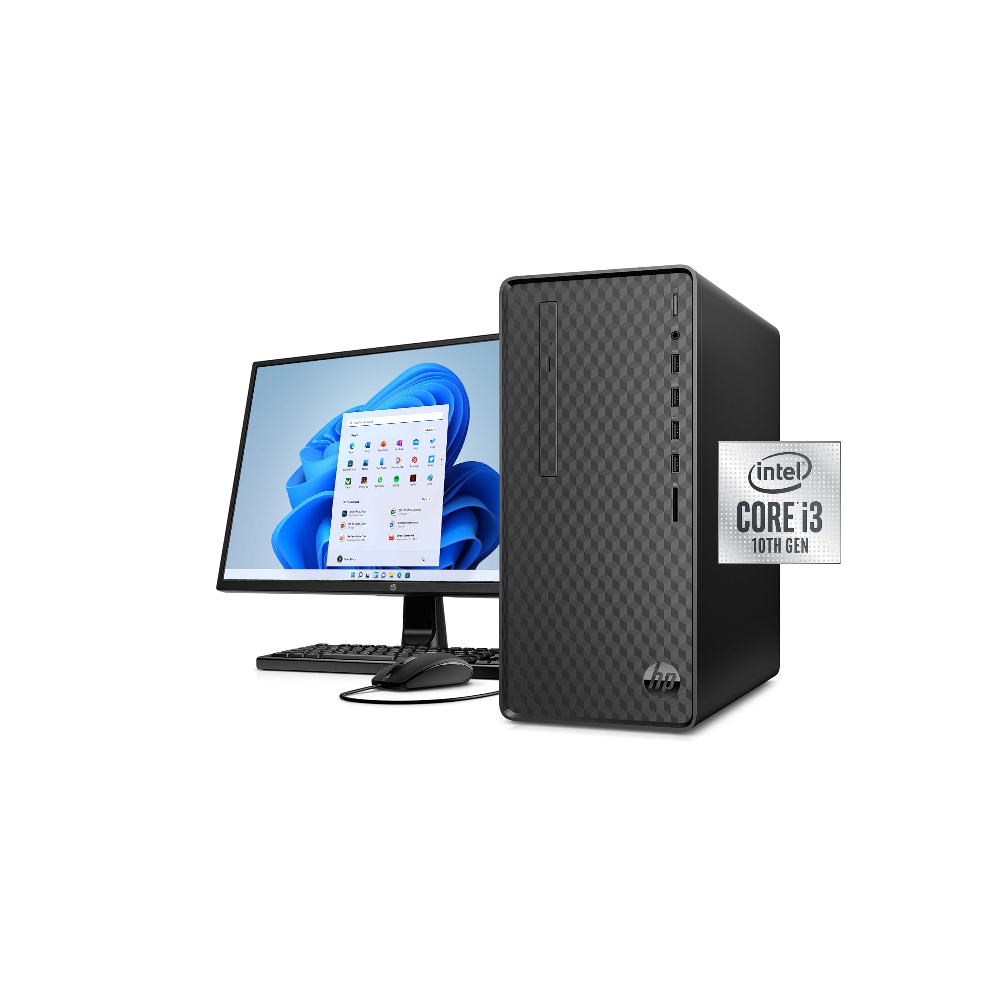HP 110 Desktop, 20 Monitor and Printer Bundle