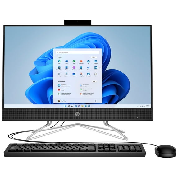 HP 24-df1036xt Home/Business All-in-One (Intel i5-1135G7 4-Core, 23.8in 60Hz Full HD (1920x1080), Intel Iris Xe, 16GB RAM, Win 10 Pro) Refurbished (Refurbished)
