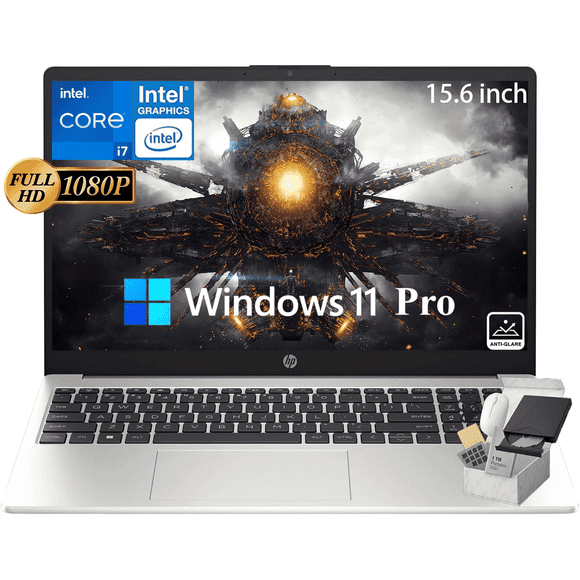 HP 250 G10 Upgrade Business Laptop, 15.6" FHD IPS Display, Intel 10-Core i7-1355U , Intel Iris Xe Graphics, WiFi 6 & Bluetooth, Windows 11 Pro, (64GB RAM | 1TB SSD)