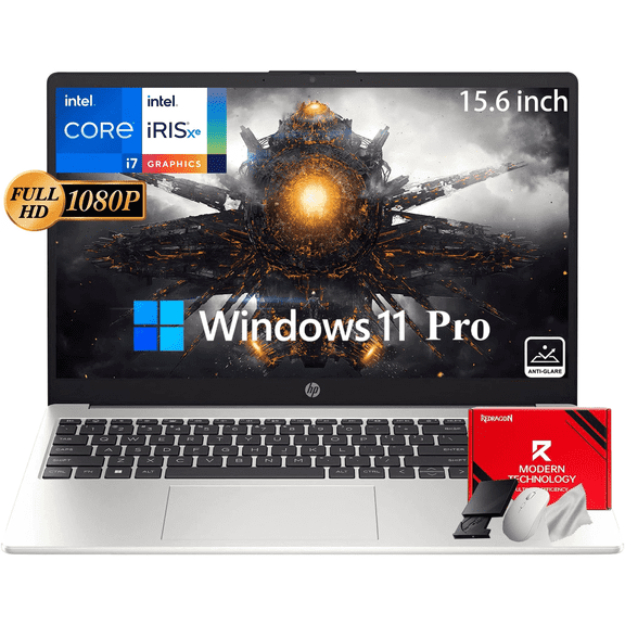 HP 250 G10 Upgrade Business Laptop, 15.6" FHD IPS Display, Intel 10-Core i7-1355U , Intel Iris Xe Graphics, WiFi 6 & Bluetooth, Windows 11 Pro, (16GB RAM | 1TB SSD)