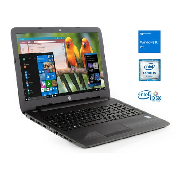 HP 250 G5 15.6" HD Notebook, Intel Dual-Core i5-6200U Upto 2.8GHz, 4GB RAM, 256GB SSD, DVDRW, VGA, HDMI, Card Reader, Wi-Fi, Bluetooth, Windows 10 Pro