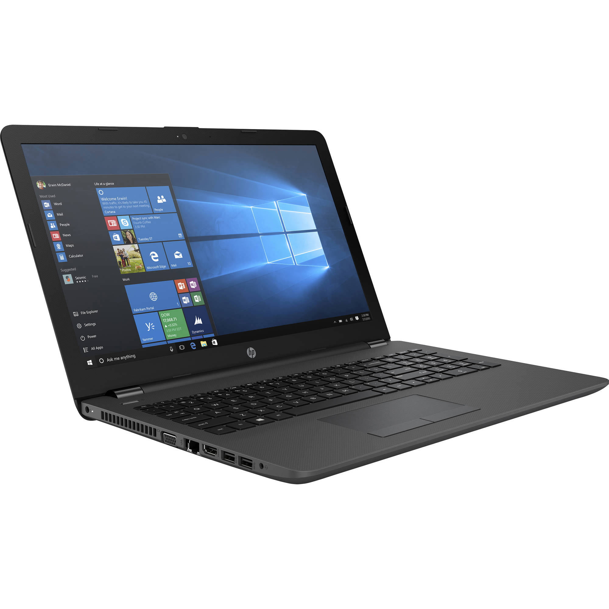 HP 250 G6 Notebook PC (ENERGY STAR)(1NW56UT) 15.6in 500GB/4GB/4GB 2.5GHz  Windows 10 Pro 64 Intel HD Graphics 620