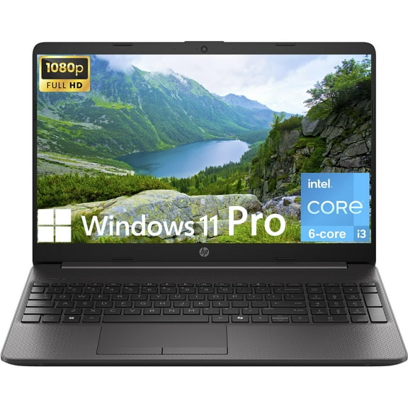 HP 250 G9 Business Laptop, 15.6" FHD Display, 6-core Intel Core i3-1315U Processor, 16GB RAM, 256GB SSD, Wi-Fi 6, Ethernet, USB-C, HDMI, Webcam, SD Card Reader, Windows 11 Pro, Gray