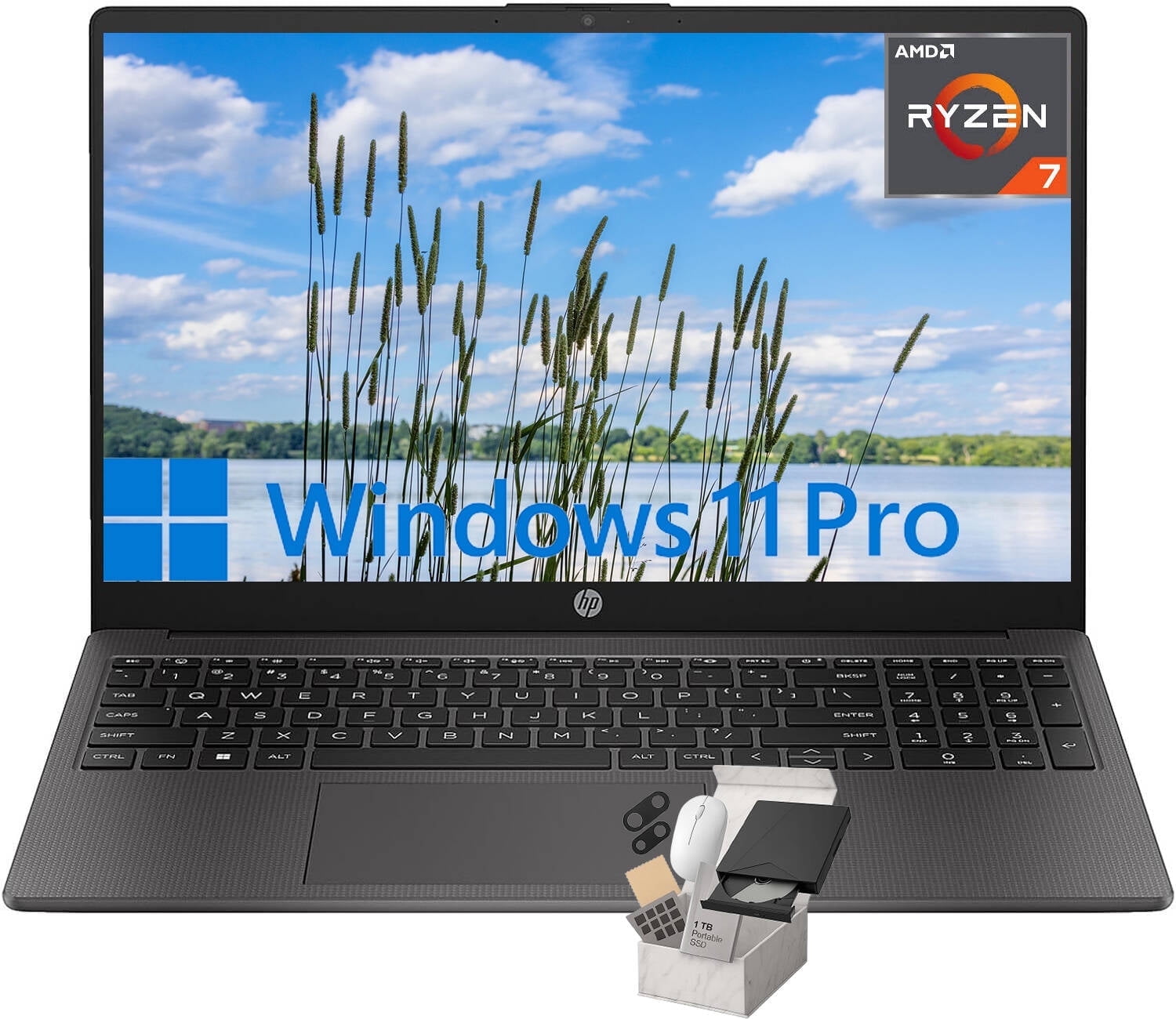 HP 15EF1079NR 15 inch Ryzen 3, 8GB, 256GB, Windows 10