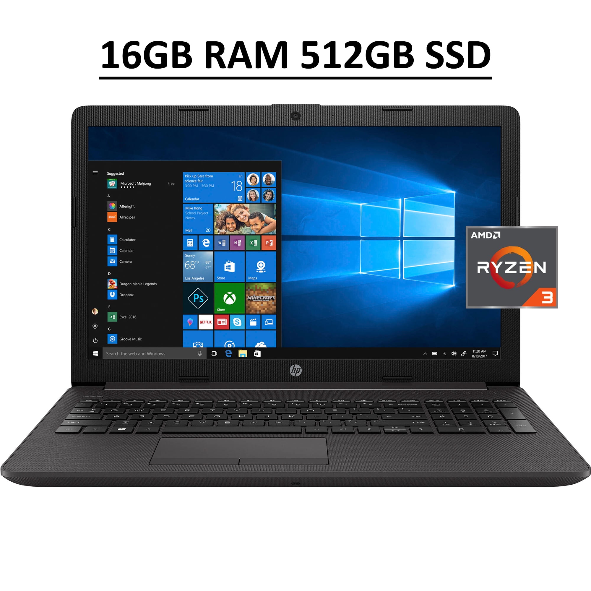 HP 255 G7 15 Business Laptop Computer 15.6